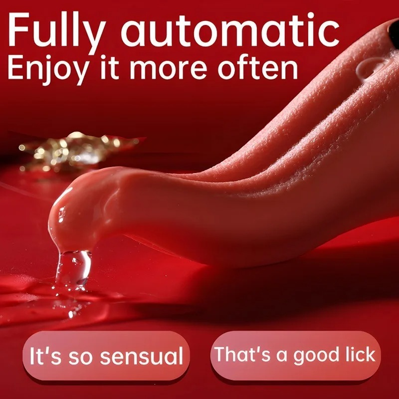 Tongue Licking Vibrator Female Powerful G-Spot Vagina Massager Dildo Thrusting Swing Clitoris Stimulator Women Sex Toy for Adult_img_1