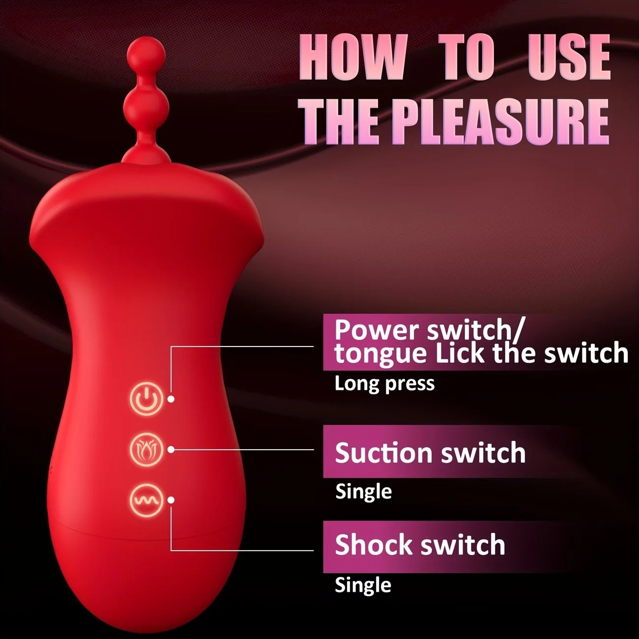Clit Tongue Licking Vibrator Female Masturbation Oral Clitoris Nipple Stimulator Vibrating Massger Vacuum Sex Toys for Couples_img_2