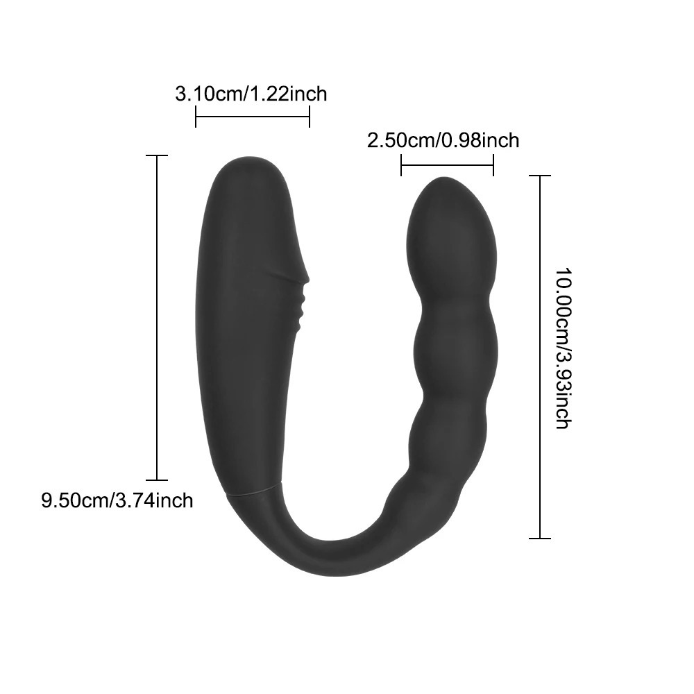 2 In 1 Dildo Anal Plug Vibrators For Women Nipple Clit Clamps Butt Dilator Female Masturbator Cordless Sex Toys Adults 18 Erotic_img_2