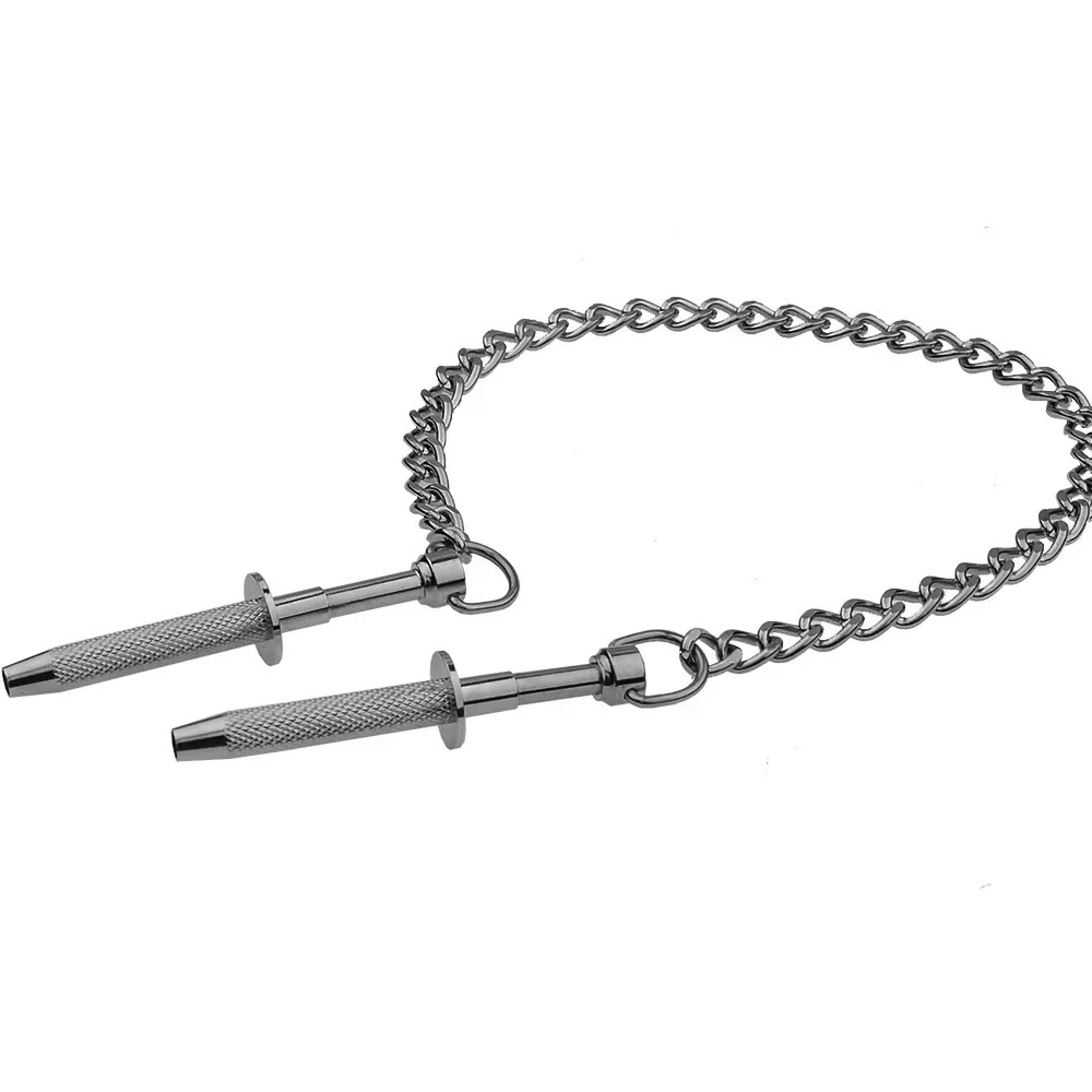 Stainless Steel Nipple Milk Clips with Metal Chain Breast Labia Clip Sex Slaves Nipple Clamps Bdsm Bondage Sex Toys For Couples_img_4