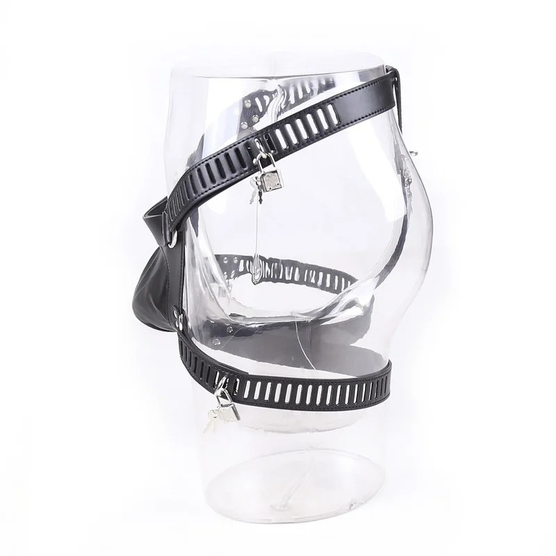 PU/Real Leather Sexy Panties BDSM Bondage Restraints Penis Cock Cage Male Chastity Devices Belt Erotic Sexy Toys_img_7