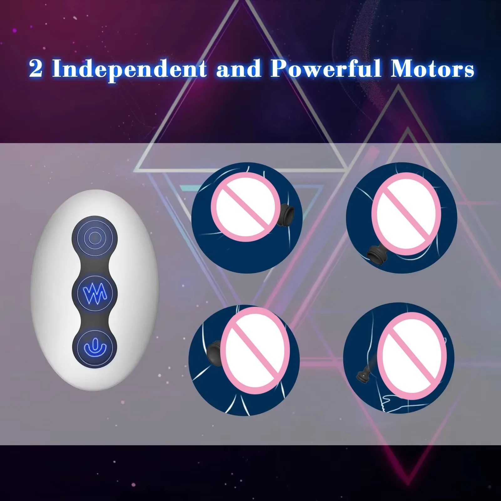 Remote Control Anal Vibrator Male Prostate Massager Wriggling Rotating Vibrating Anal Beads Adult Sex Toys with Suction Cup_img_3