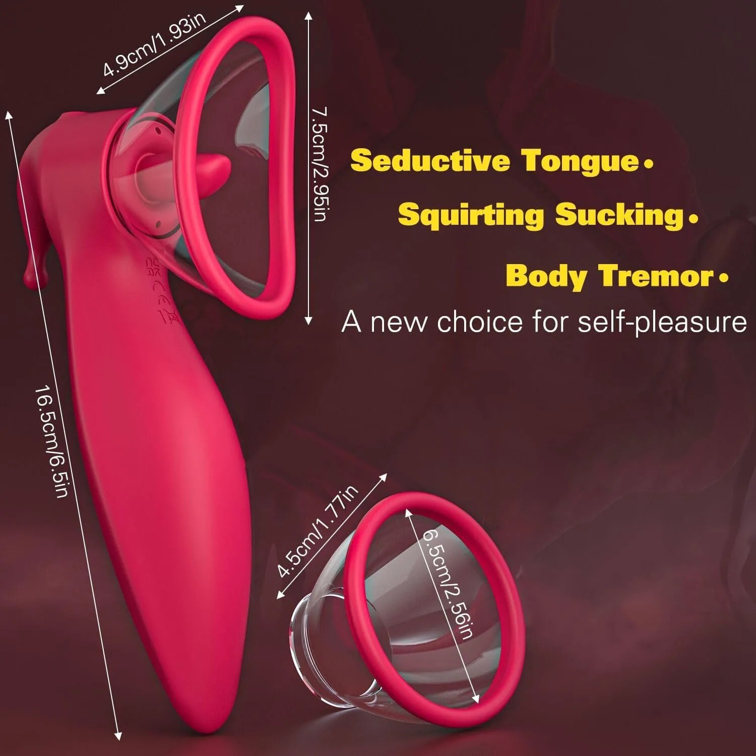 Powerful Sucking Vibrator for Women Tongue Licking Vibrating Clitoris Sucker Vibrator Nipple Stimulator Adults Sex Toy_img_2