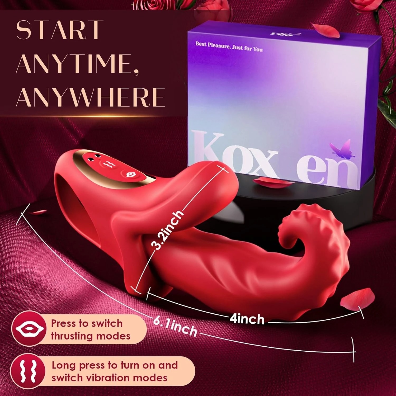Thrusting Licking Tongue Vibrator for Women G Spot Clit Stimulator Female Masturbation Nipples Vagina Massager Adults Sex Toy_img_1
