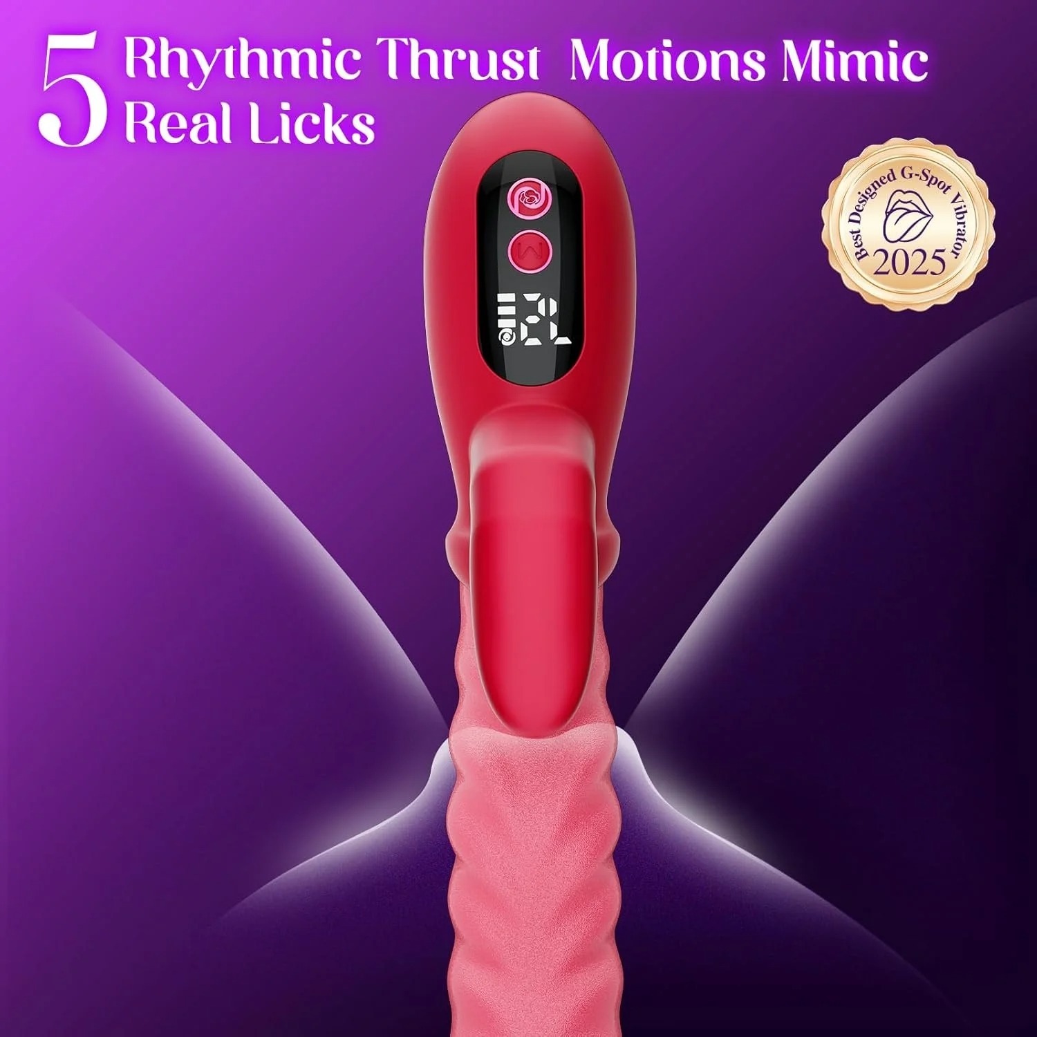 2 IN1 Wave Thrusting Dildo Vibrator for Women G Spot Rabbit Vibrators Clit Stimulator Female Masturbator With LED Adult Sex Toys_img_1