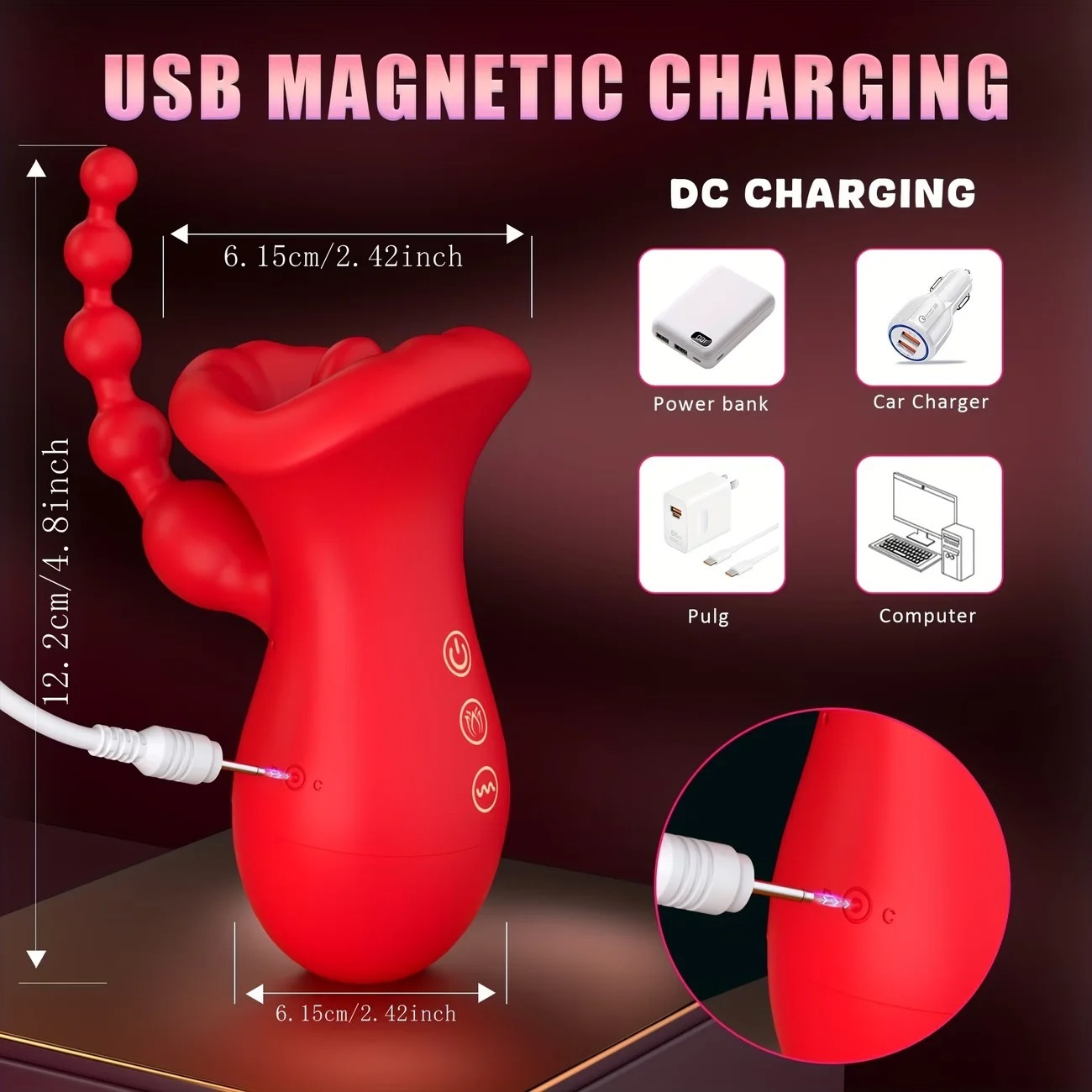 Clit Tongue Licking Vibrator Female Masturbation Oral Clitoris Nipple Stimulator Vibrating Massger Vacuum Sex Toys for Couples