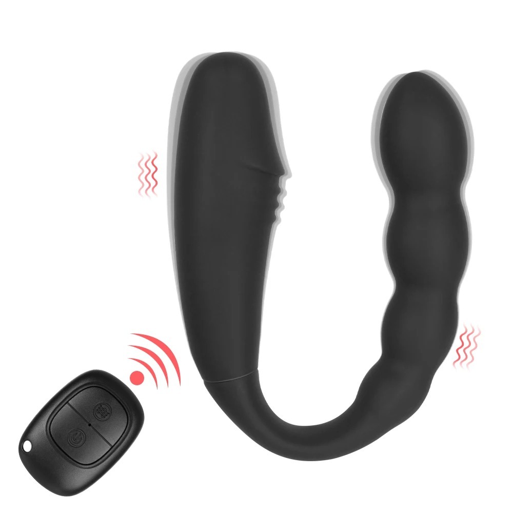 2 In 1 Dildo Anal Plug Vibrators For Women Nipple Clit Clamps Butt Dilator Female Masturbator Cordless Sex Toys Adults 18 Erotic_img_3