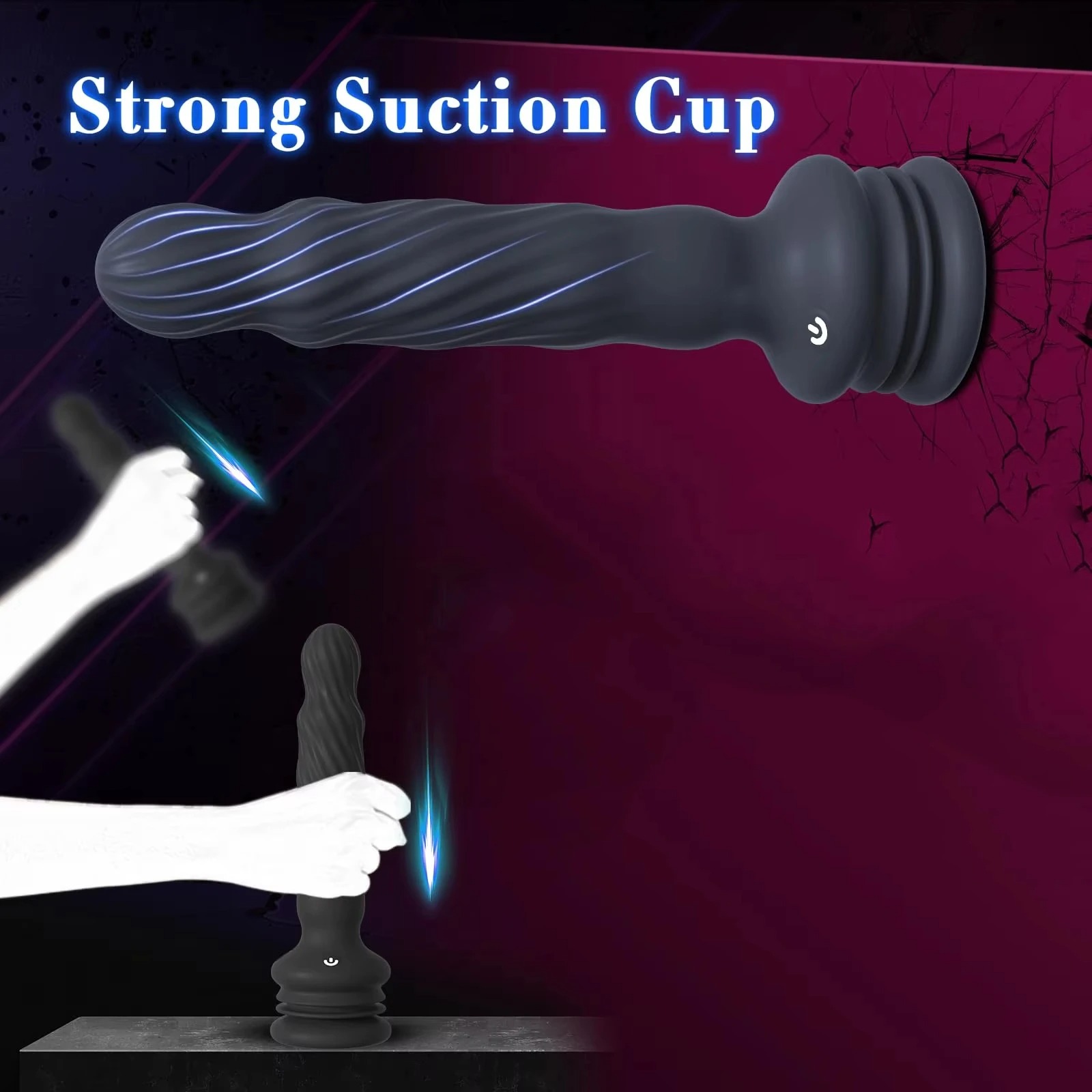 Remote Control Anal Vibrator Male Prostate Massager Wriggling Rotating Vibrating Anal Beads Adult Sex Toys with Suction Cup_img_1