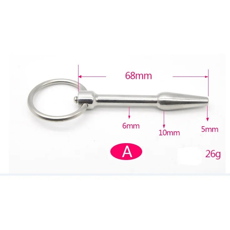 Stainless Steel Male Urethral Catheter Penis Beads Plug Stimulation Urethral Dilator Sounding Horse Eye Stimulator Men Sex Toy