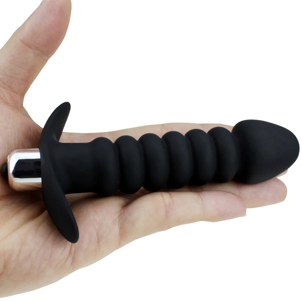 Anal Butt Plug Dildo Vibrator Prostate Massage Bead Single Vibration Modes Stimulator Butt Plug Sex Toy for Men Women Couples_img_1