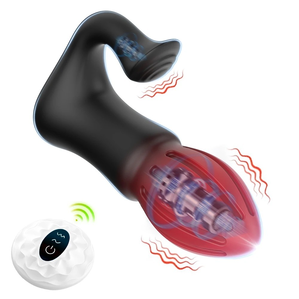 Anal Plug Vibrator 2 in 1 Remote Control Clitoris Stimulator 7 Vibration Dual Motors Vibrating Butt Plug Anal Toys for Women Man_img_3