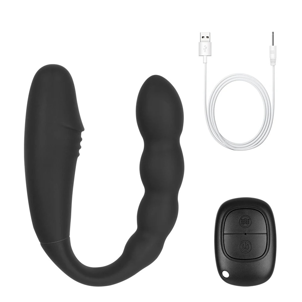 2 In 1 Dildo Anal Plug Vibrators For Women Nipple Clit Clamps Butt Dilator Female Masturbator Cordless Sex Toys Adults 18 Erotic_img_4