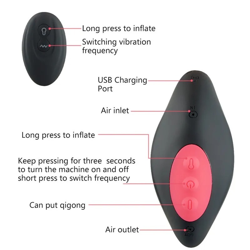 Powerful Vibration Butt Plug Huge Inflatable Anal Plug RemoteControl Male Prostate Massage Anal Expansion Dildo Vibrator Sex Toy_img_4