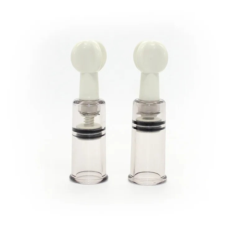 1 Pair Nipple Enlargement Sucker Suction Cupping Vacuum No Pump Body Therapy BDSM Adult Game Sex Toys for Women_img_5
