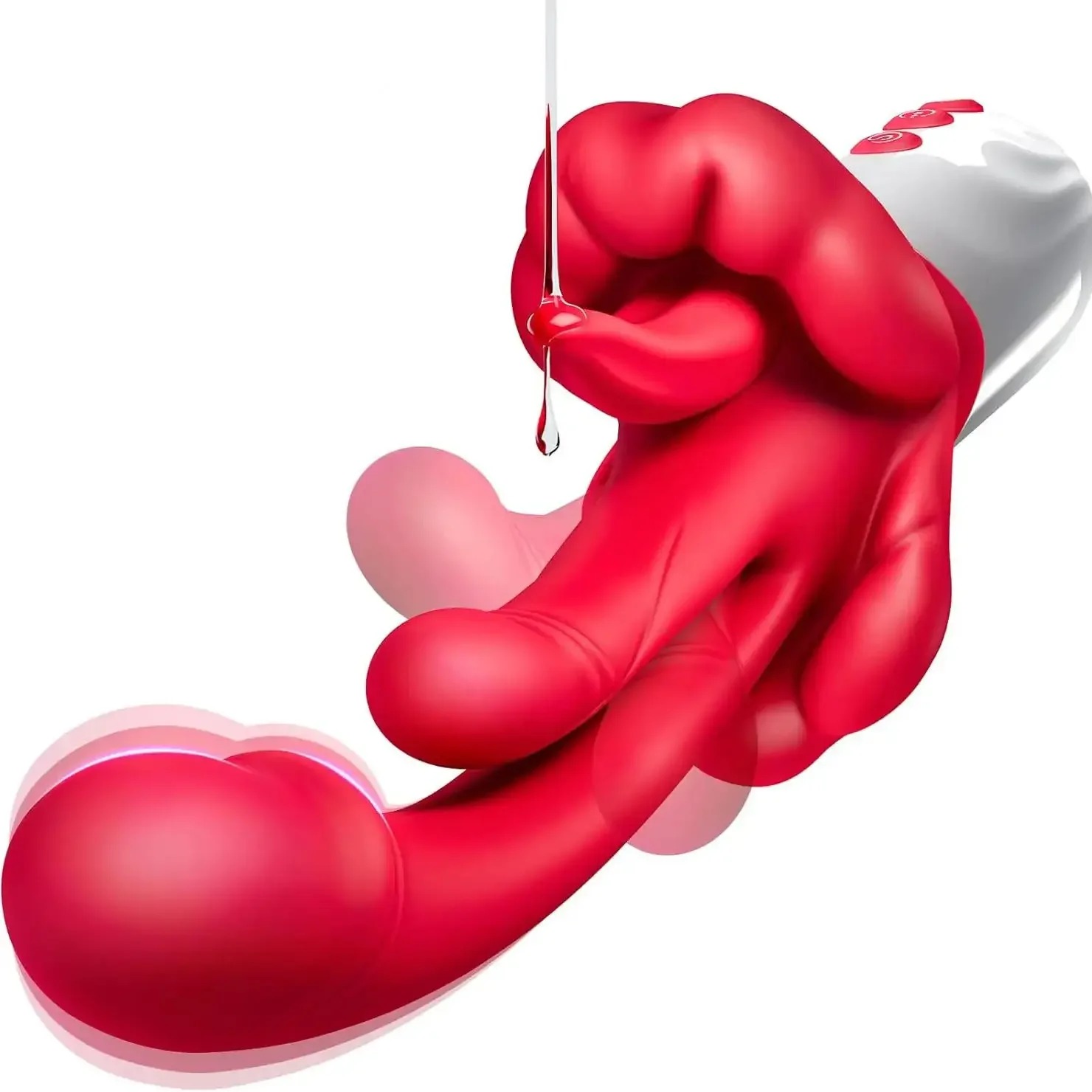 5 IN 1 Dildo Vibrator for Women Swings Tongue G Spot Clitoral Stimulator Vaginal Massage Female Masturbator Adult Sex Toy