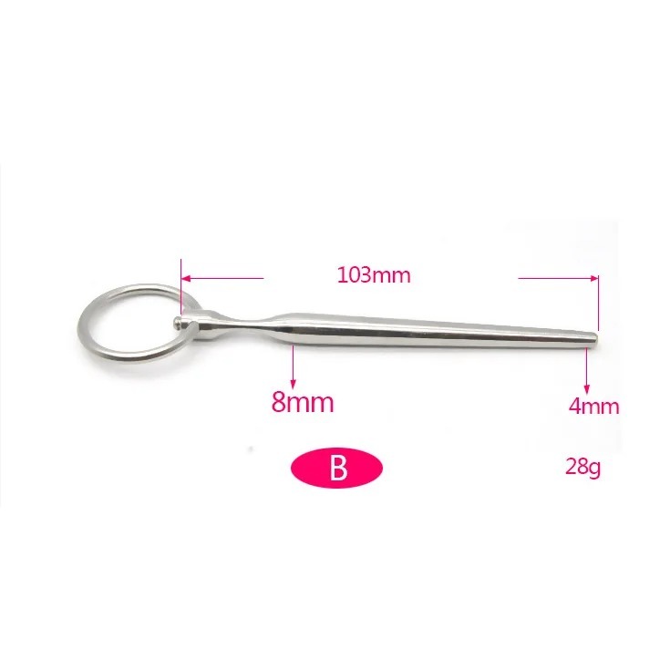 Stainless Steel Male Urethral Catheter Penis Beads Plug Stimulation Urethral Dilator Sounding Horse Eye Stimulator Men Sex Toy_img_2