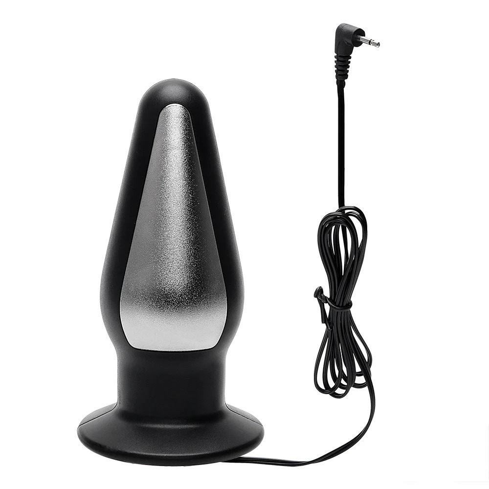 51mm Big Anal Plug for Women Dildo Vaginal Ball Electric Shock Stimulator Men Butt Dilator Medical Sex Toys Couples Erotic Goods_img_1