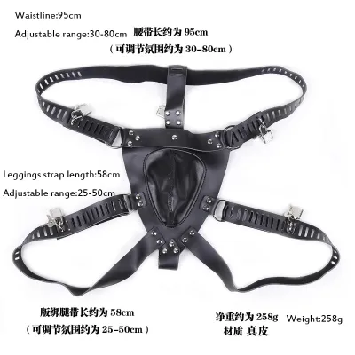 PU/Real Leather Sexy Panties BDSM Bondage Restraints Penis Cock Cage Male Chastity Devices Belt Erotic Sexy Toys_img_4