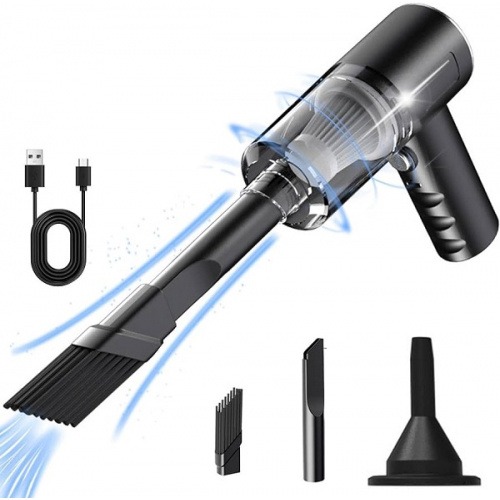 2-in-1 Portable Vacuum Cleaner - Rechargeable & Multifunctional