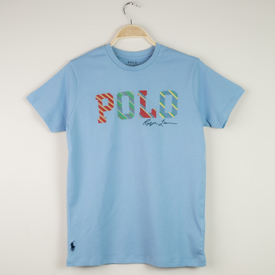 RL Combed COtton T-shirt Sky Blue