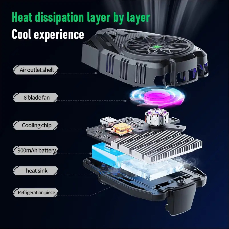 Plextone EX2 GO Rechargeable Mobile Phone Cooler Fan_img_10