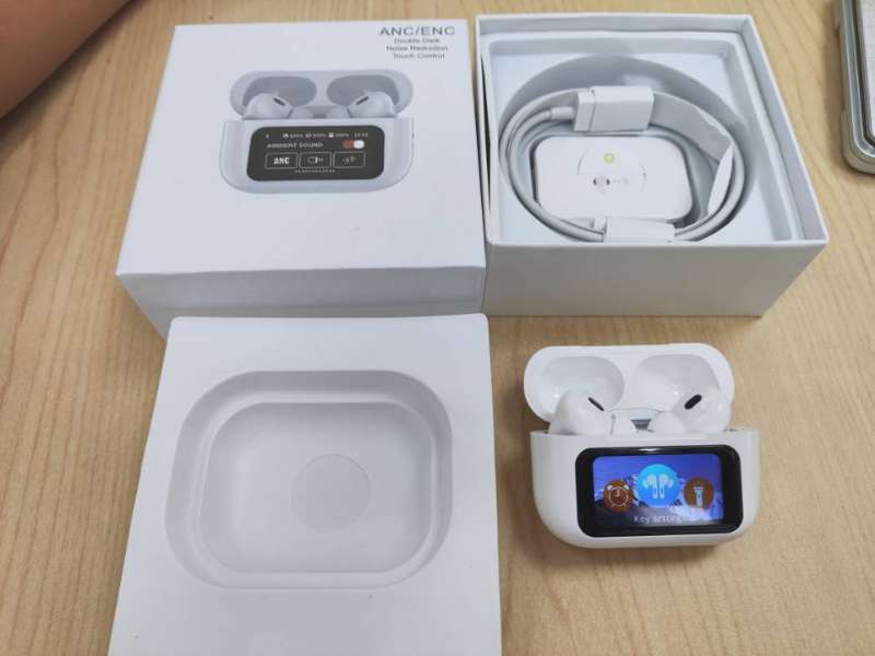 ANC Earbuds Touch Screen Display (White)_img_3