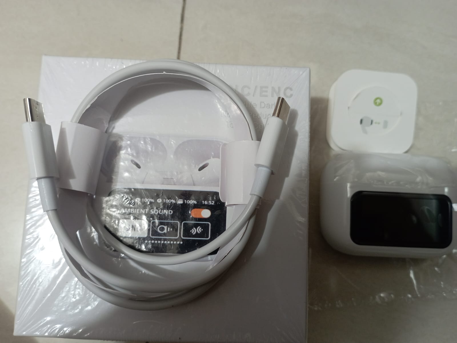 ANC Earbuds Touch Screen Display (White)_img_4