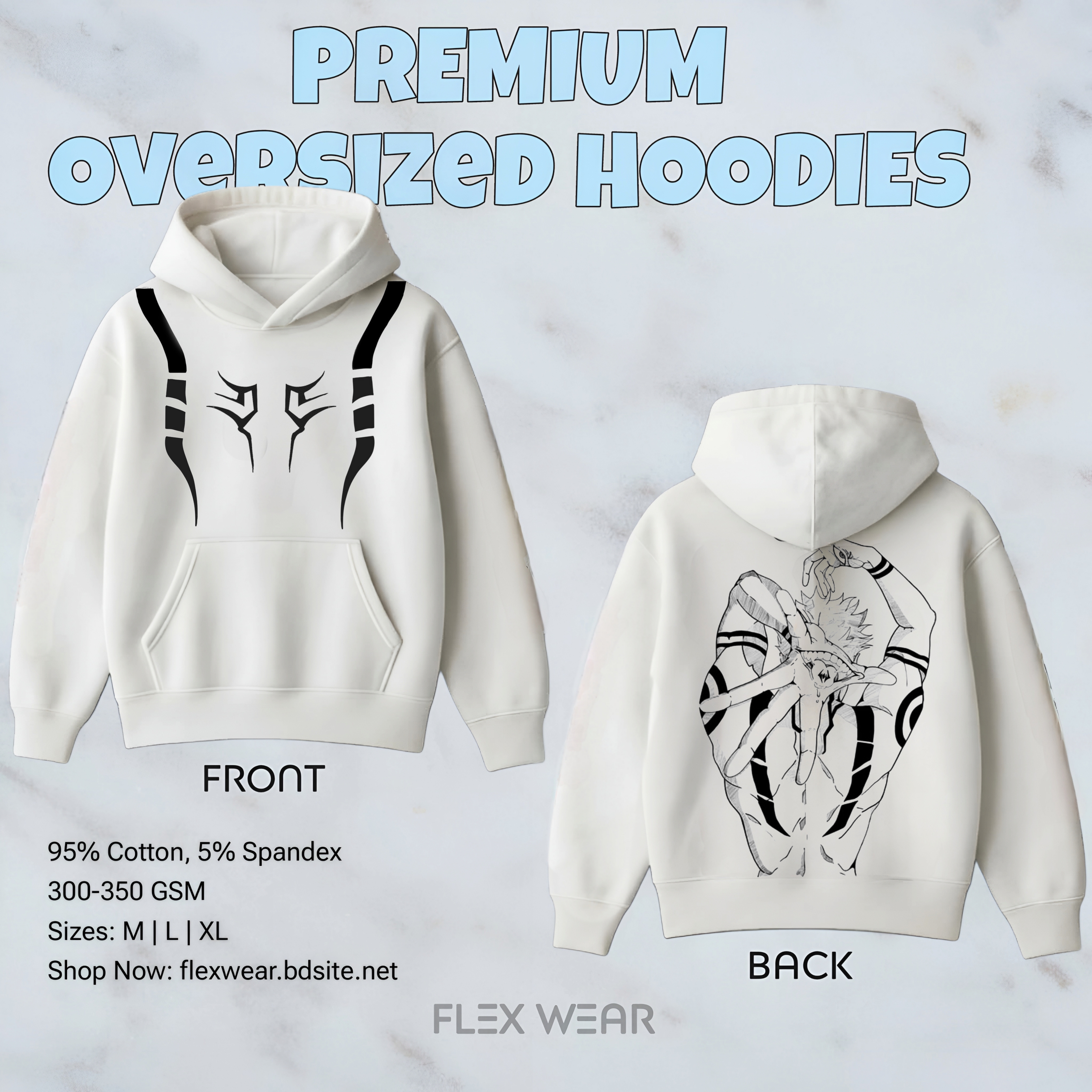 Sukuna Oversized Hoodies