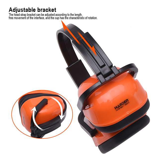 HARDEN 780312 Fordable Ear Muff SNR: 28dB Hearing Noise Protection Earmuffs Shooting Noise Cancel Cover Head Ear Muffs Hearing Protection Sound Suppression Ear Muffs 780312_img_5