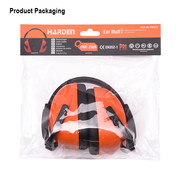HARDEN 780312 Fordable Ear Muff SNR: 28dB Hearing Noise Protection Earmuffs Shooting Noise Cancel Cover Head Ear Muffs Hearing Protection Sound Suppression Ear Muffs 780312_img_6