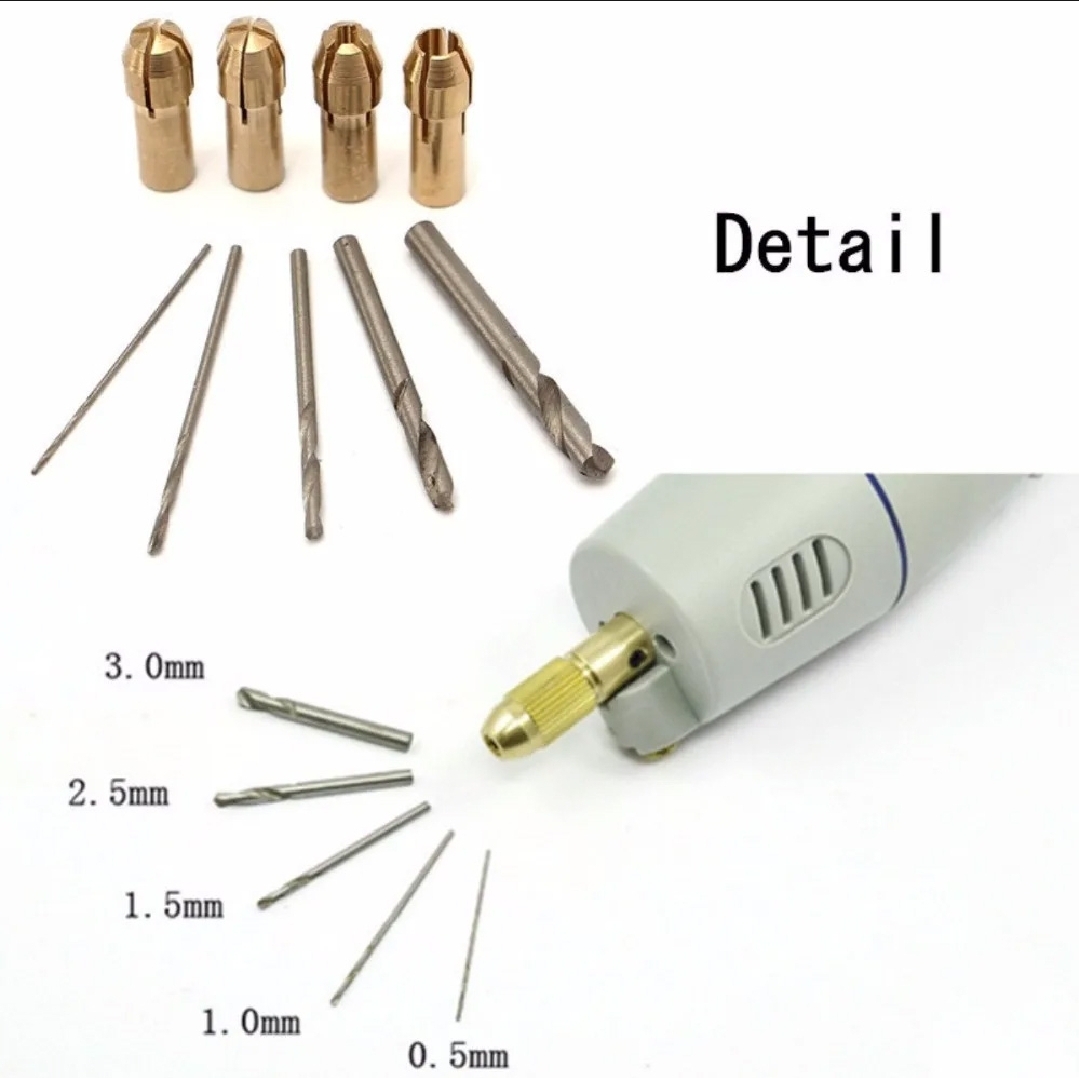 Mini Electric Drill Grinder Rotary Tool Kit with Variable Bits and Power Adapter_img_1