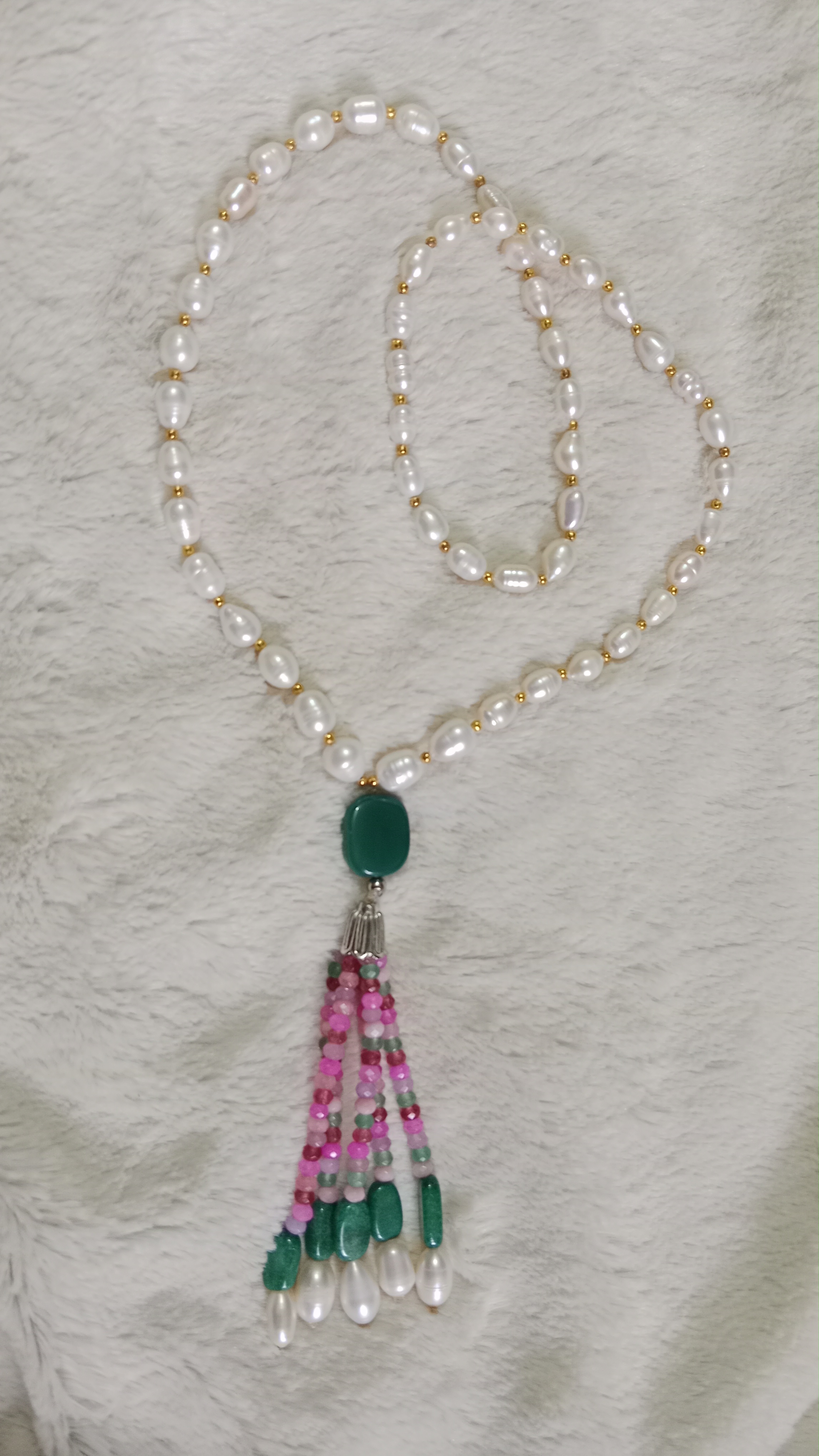 Pearl Long Necklace Total Length 30 inch.Round Length 22 inch_img_0