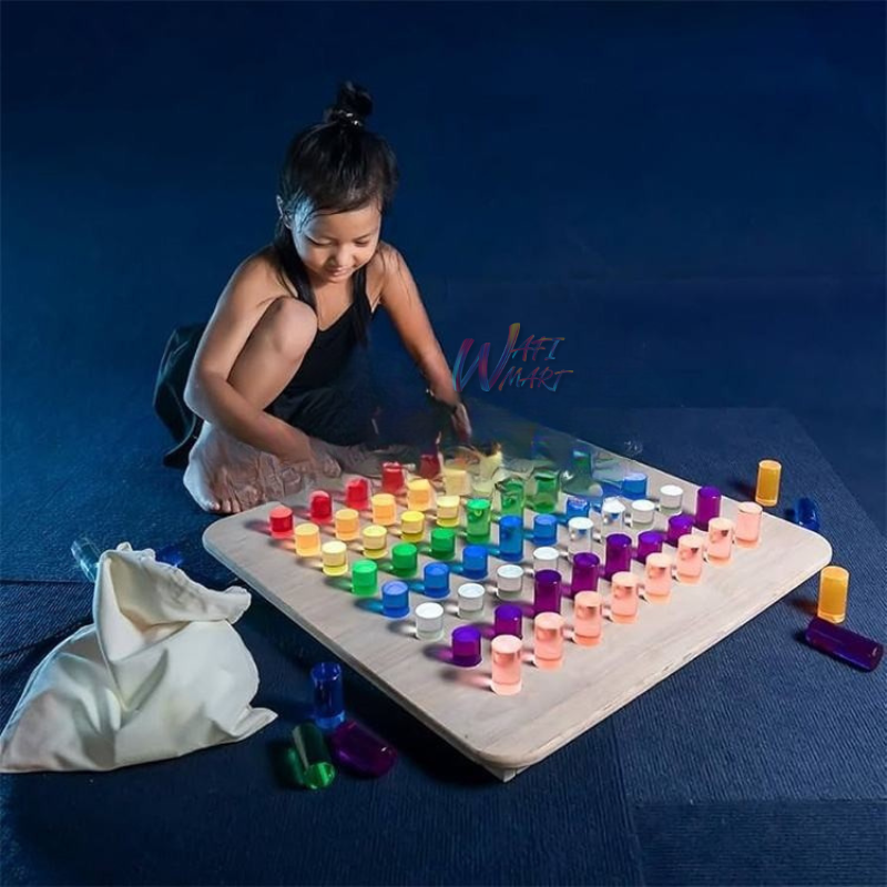 Up Peg Board Wall Game Autism Sensory Room Equipment For Kids Therapy (CROSS BORDER)_img_1