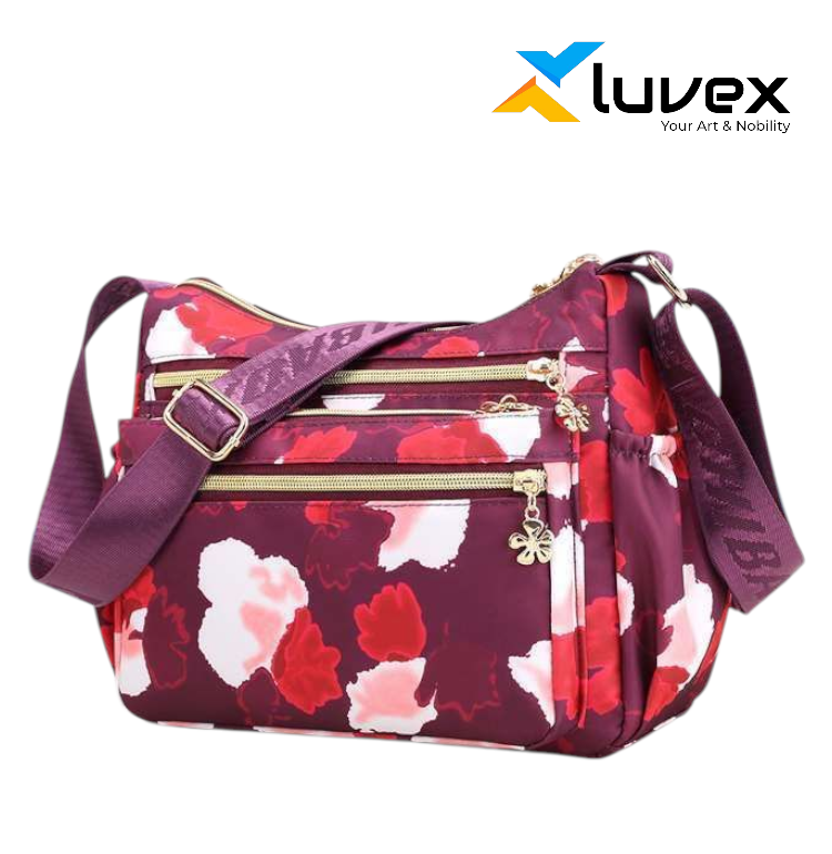 Light Maroon Korean sports travel shoulder bag