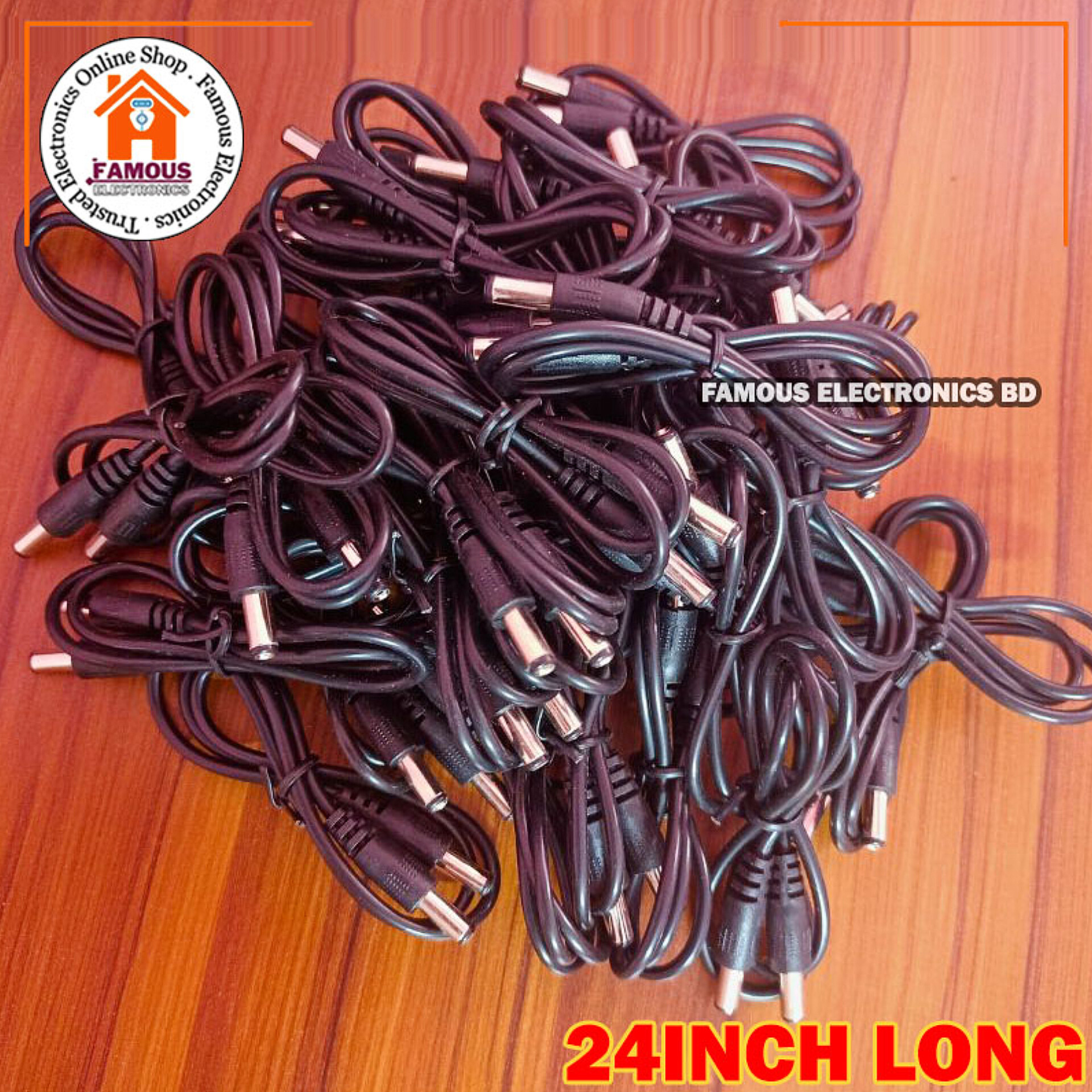 Male To Male DC Power Cable 5.5*2.1 mm For Router Onu 24Inch_img_3