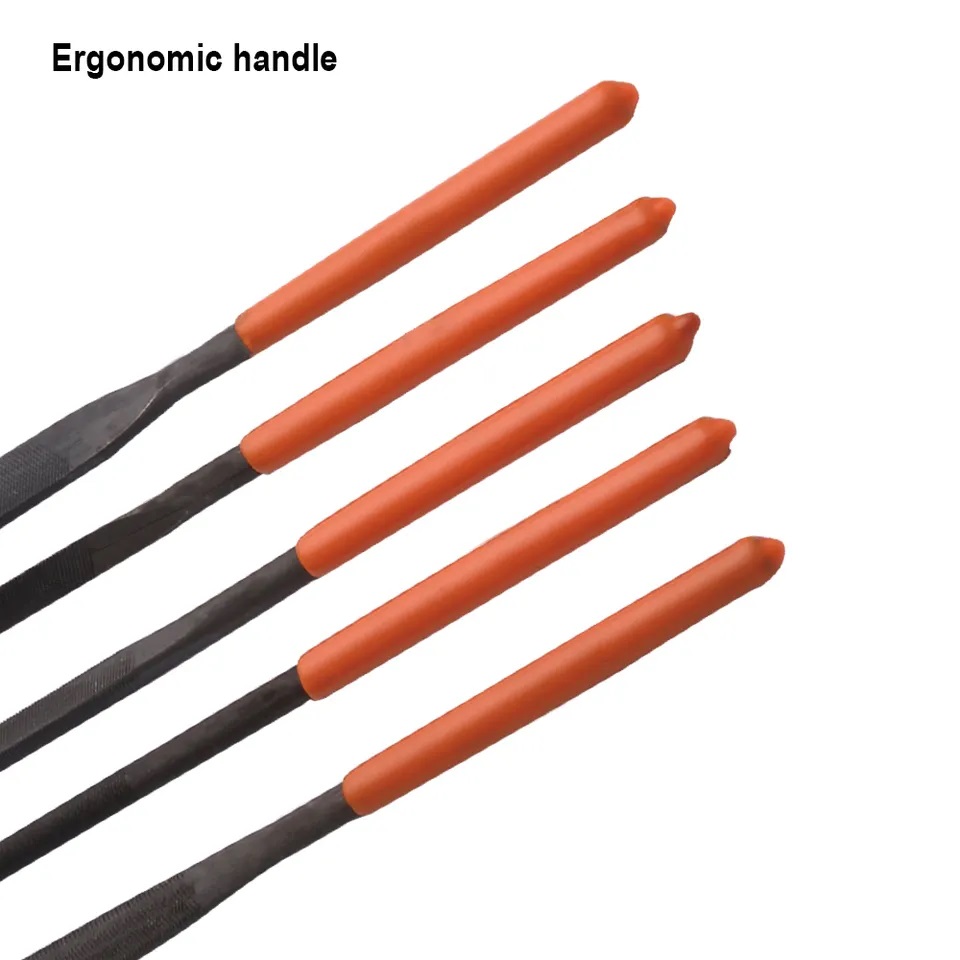 HARDEN 610621 5pcs Needle File Set (5x185mm), Professional 185mm Multipurpose High Hardness Needle Files, T12 Alloy Steel; Model: 610621_img_3