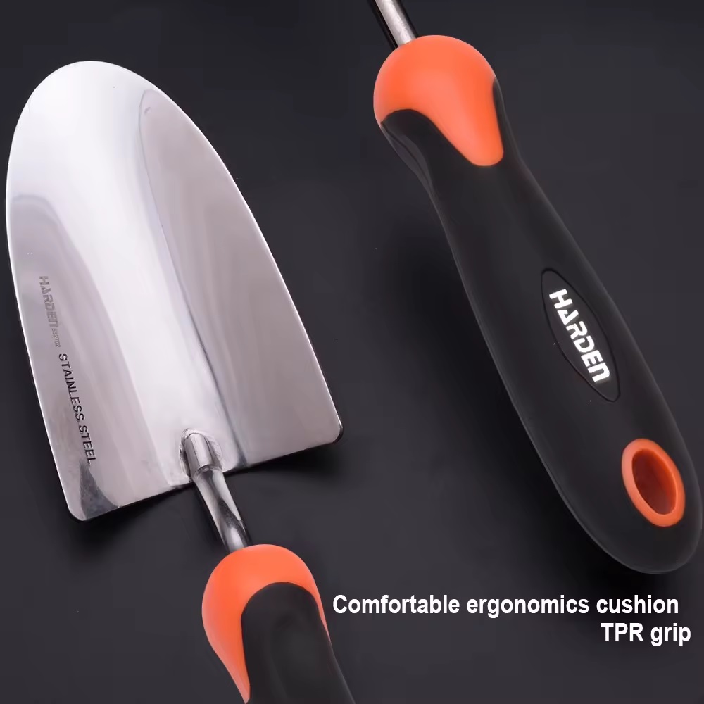 HARDEN 632702 Garden Spade Stainless steel, 320x180mm, hand garden small shovel farm agricultural tools spade garden trowel; 632702_img_3