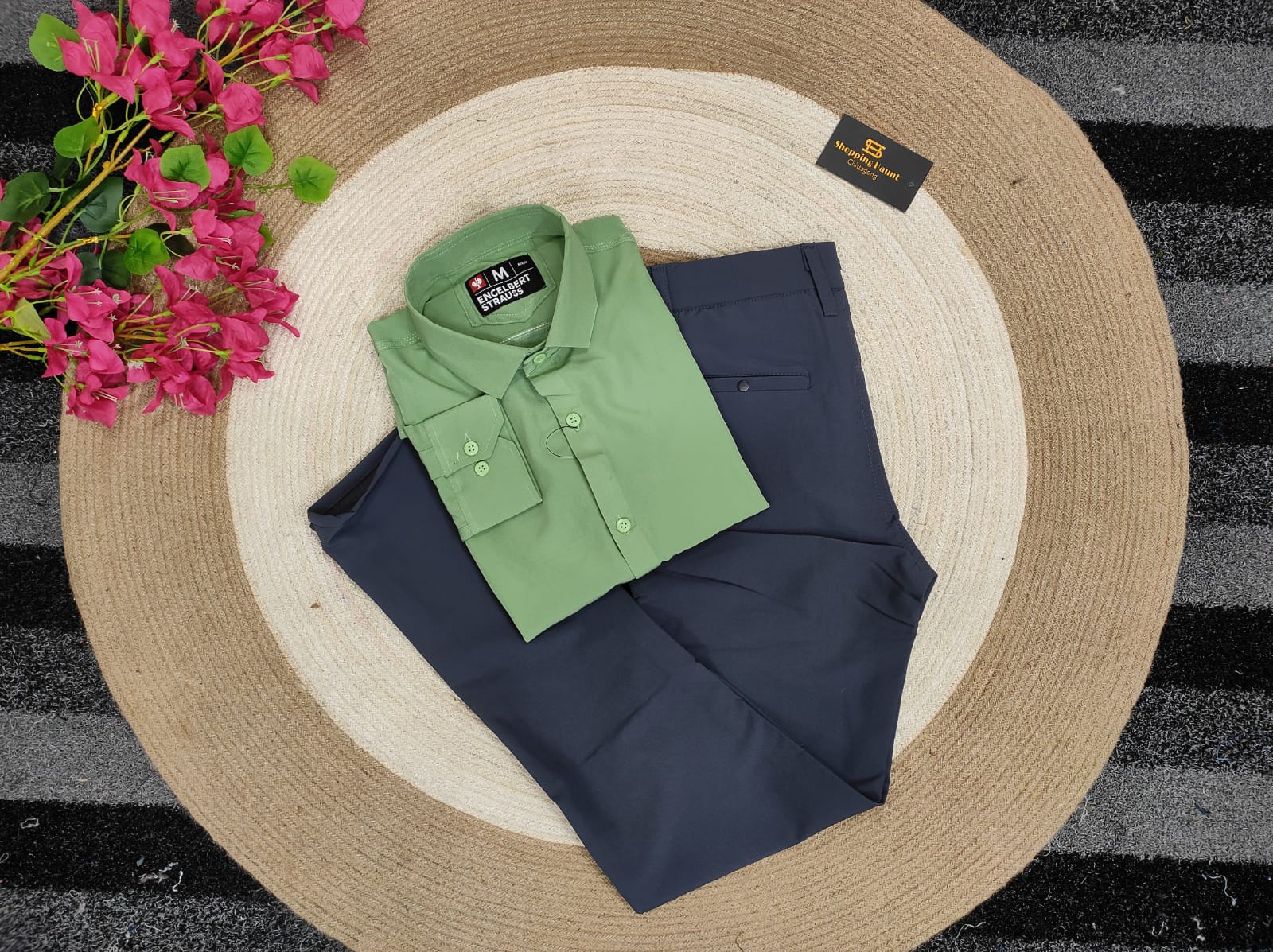 Lemon shirt with nevy formal pant combo