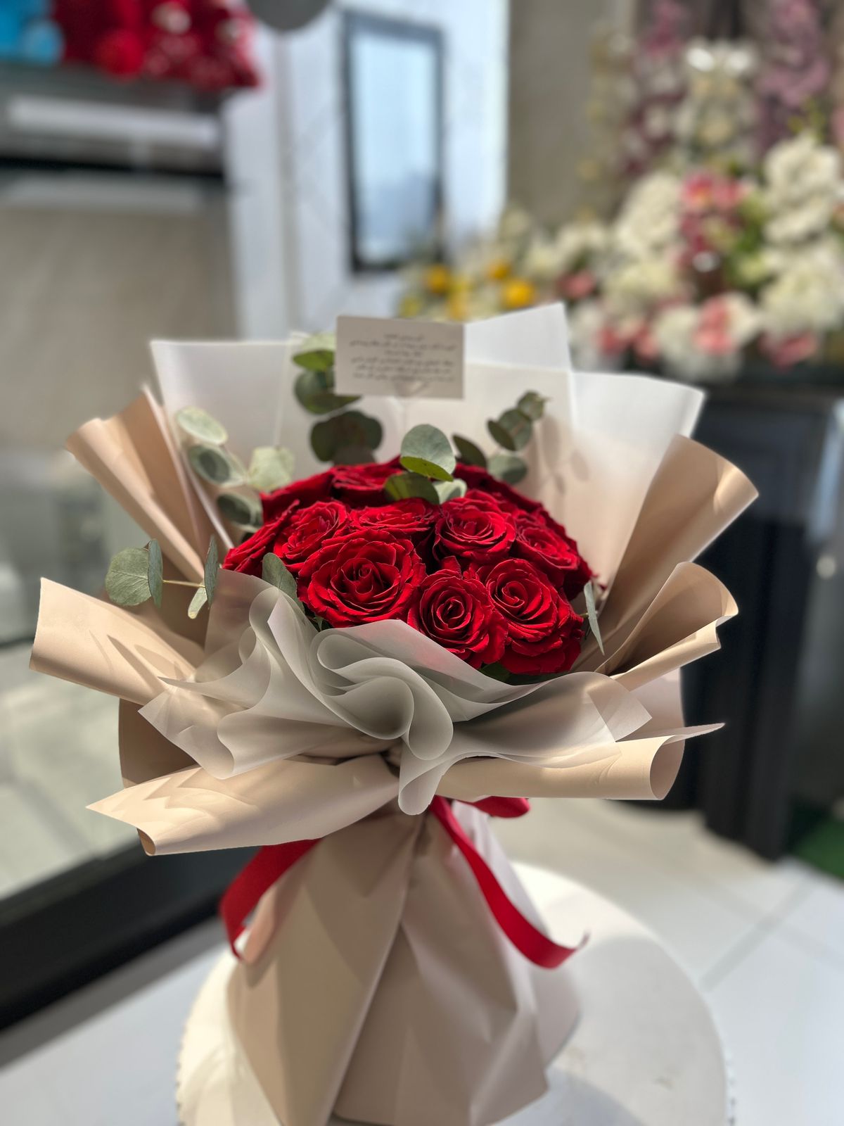 Red & Brown hand bouquet