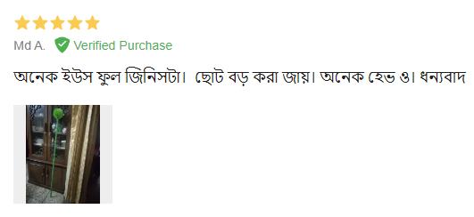 Customer review image
