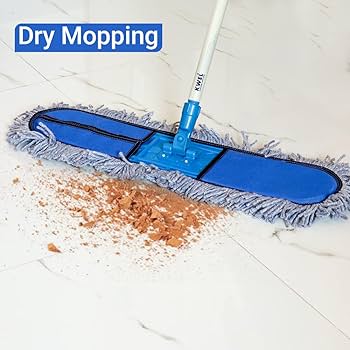ওয়েট মপ বা মেঝে শুকানুর মপ -২৪ ইঞ্চি -24 Inch Wet and Dry mop with Long Handle - Image 1