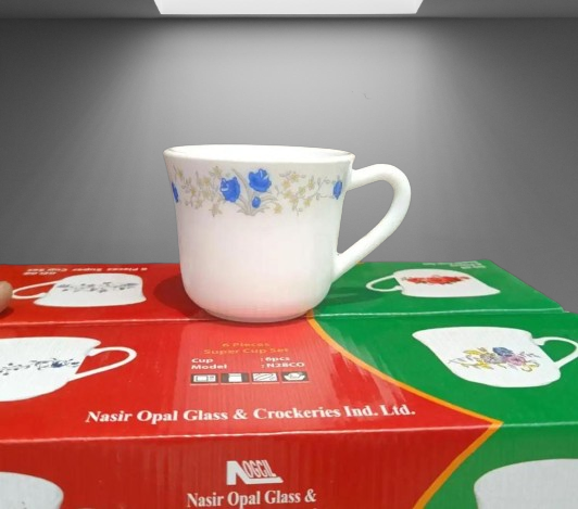 চায়ের কাপ সেট ৬ টি কাপ - Pirex Ceramics Tea Cup #pirex - Image 1