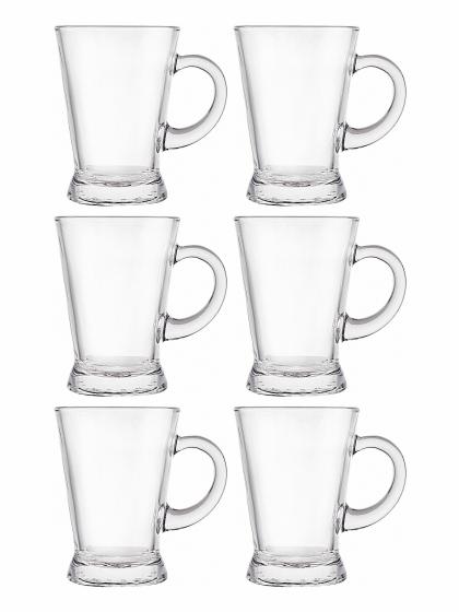 স্বচ্ছ কাচের চায়ের কাপ সেট ৬ পিছ tea cup / coffe cup - #101 - Image 1