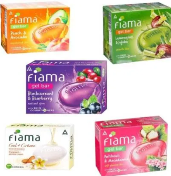 Fiama Gel Bar Soap  125 gm 4pcs with free 1pcs