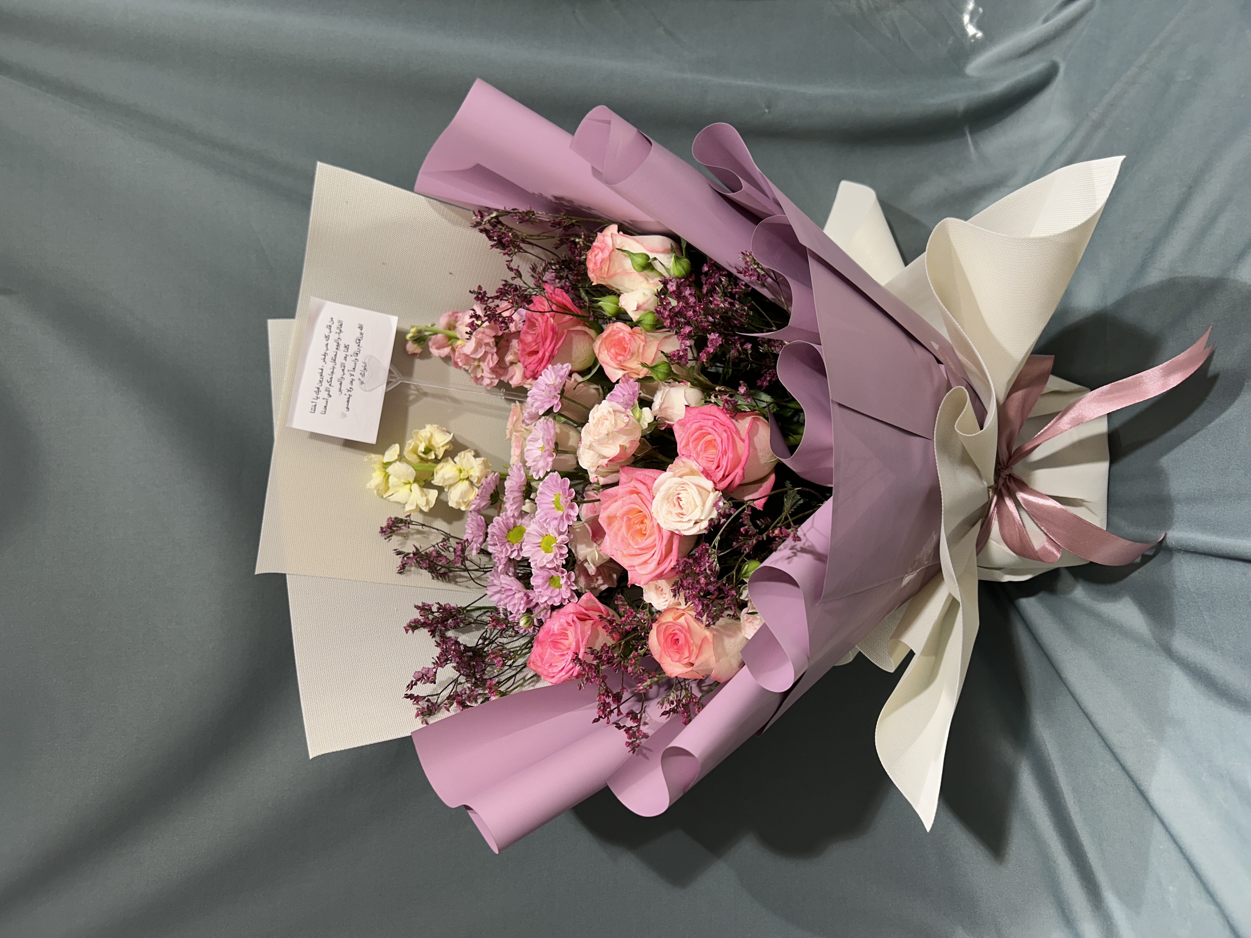 Pink and  purple mix stunning bouquet