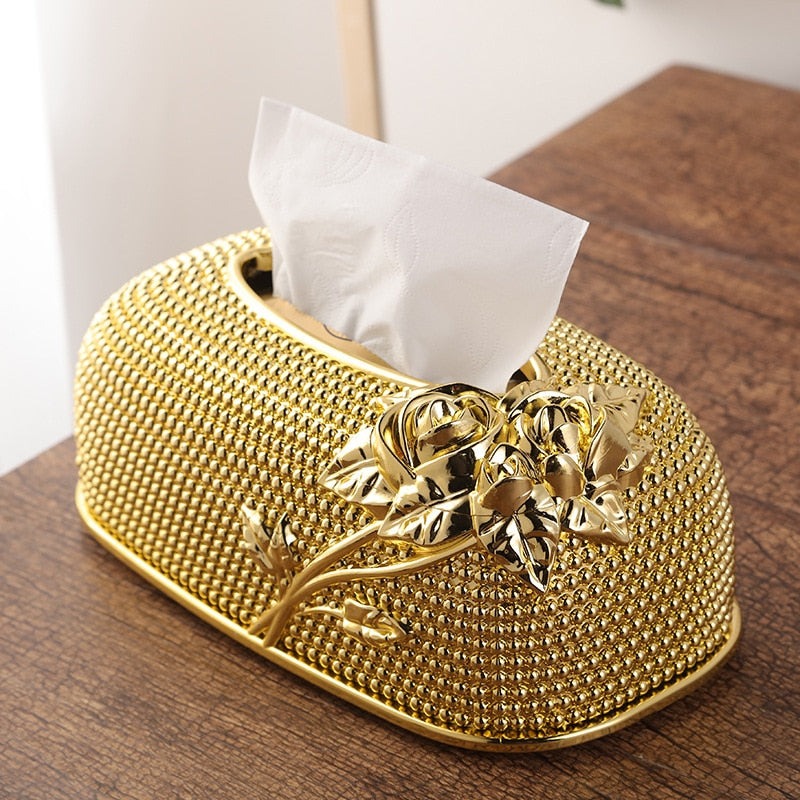 ফাইবার প্লাস্টিকের লাক্সারি টিস্যু বক্স-Luxury E Style Tissue Box-#2 - Image 1
