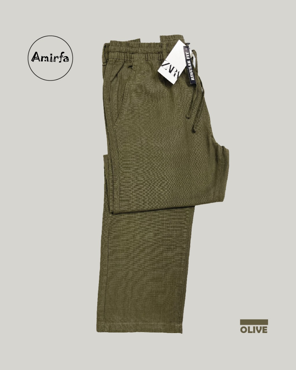 Olive + Stone Combo – Premium Ramie Cotton Trousers ._img_3