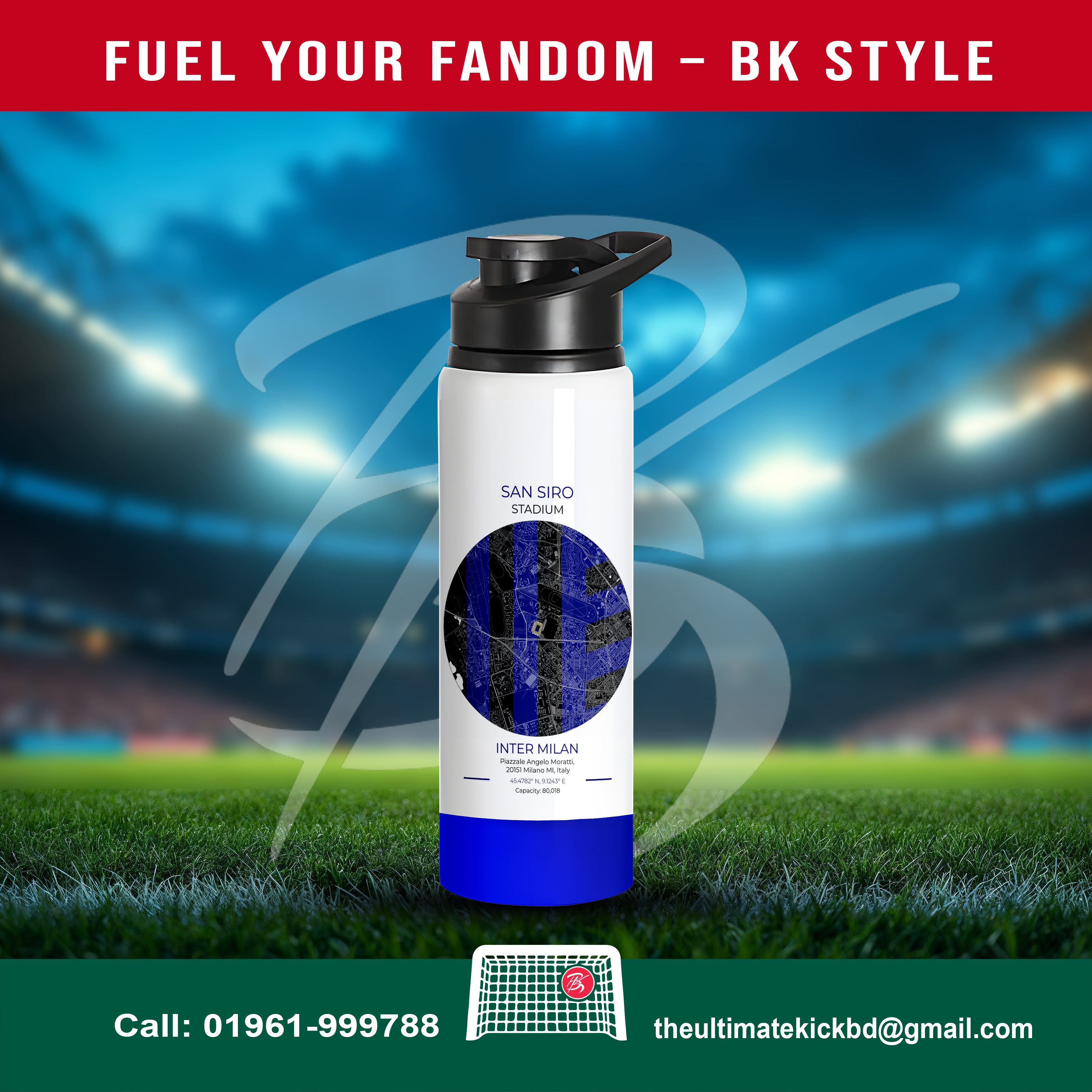San Siro Glory – 750ml Inter Milan Fan Bottle
