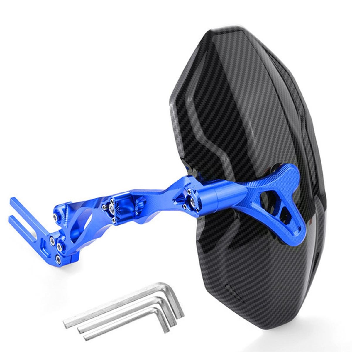 Blue Carbon Universal Tyre Guard For Motorcycle - মাড গার্ড সব বাইকের জন্যে। - Image 2