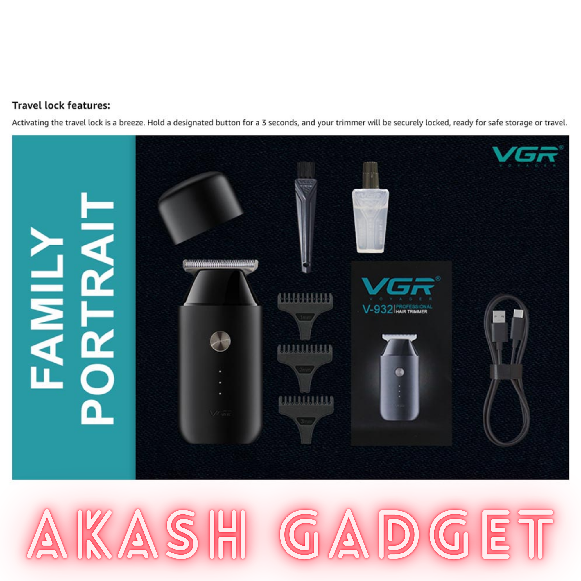 VGR V-932 Portable Pocket Trimmer for Men_img_20